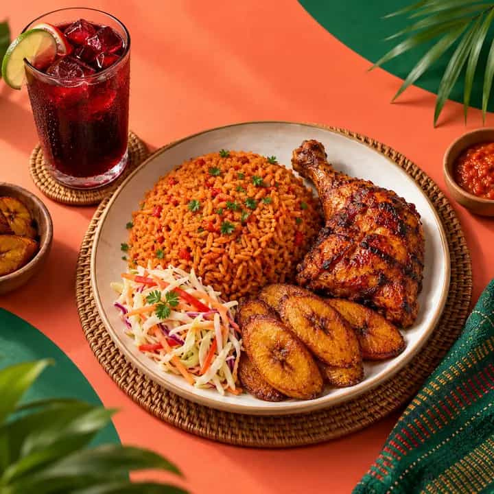 Restaurant campaign image featuring a prepared meal